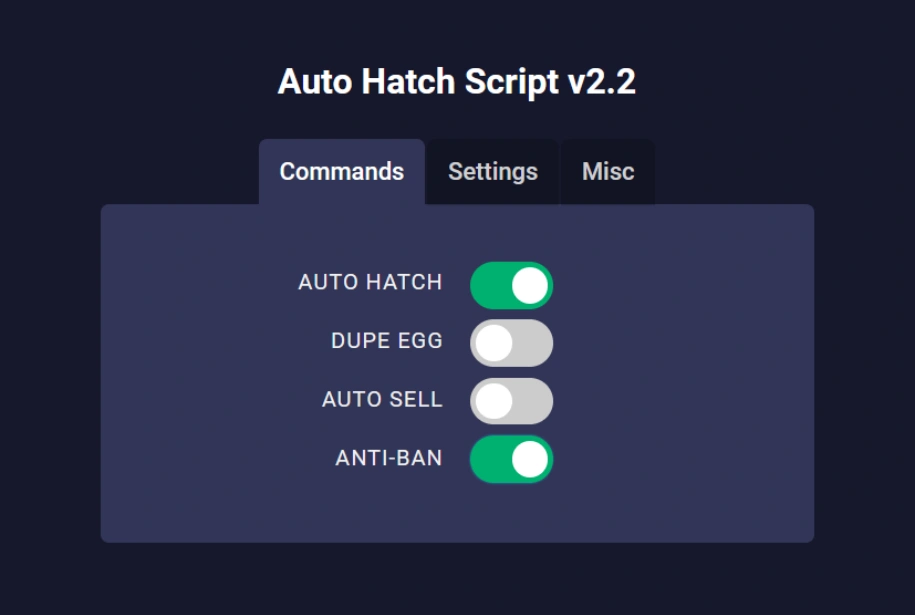 auto hatch script gui