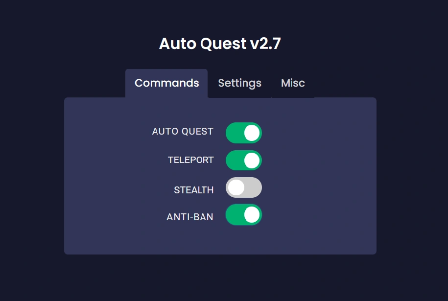 auto quest script gui