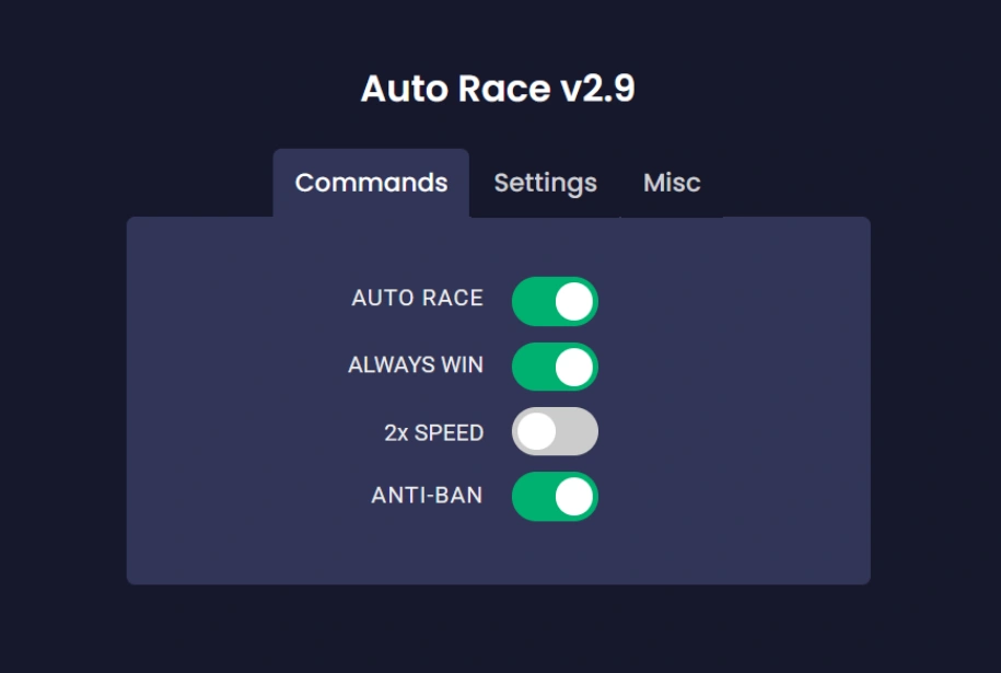 auto race script gui