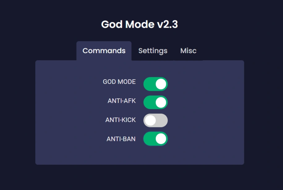 god mode script gui