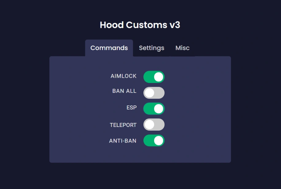 hood customs script gui