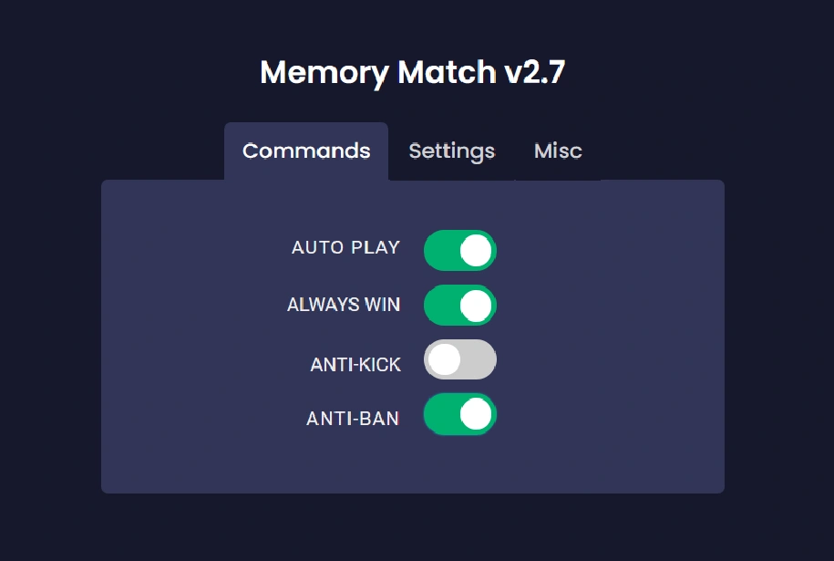 memory match script gui