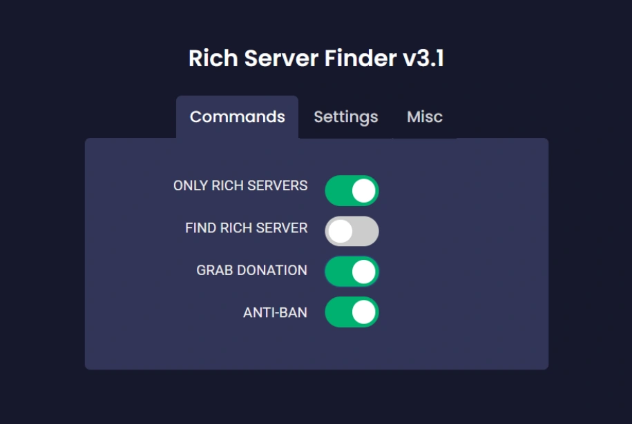 rich server finder script gui