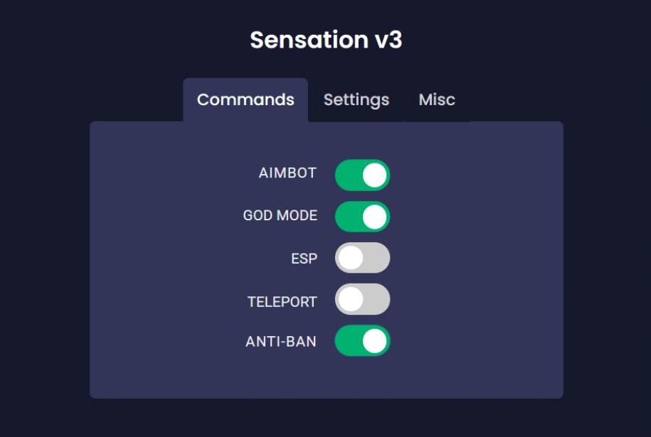 sensation script gui