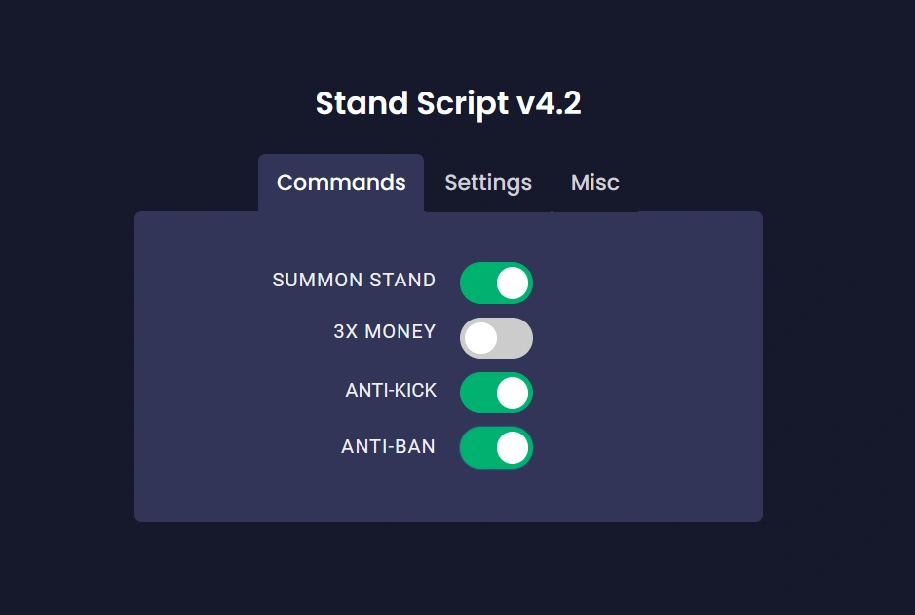 stand script gui