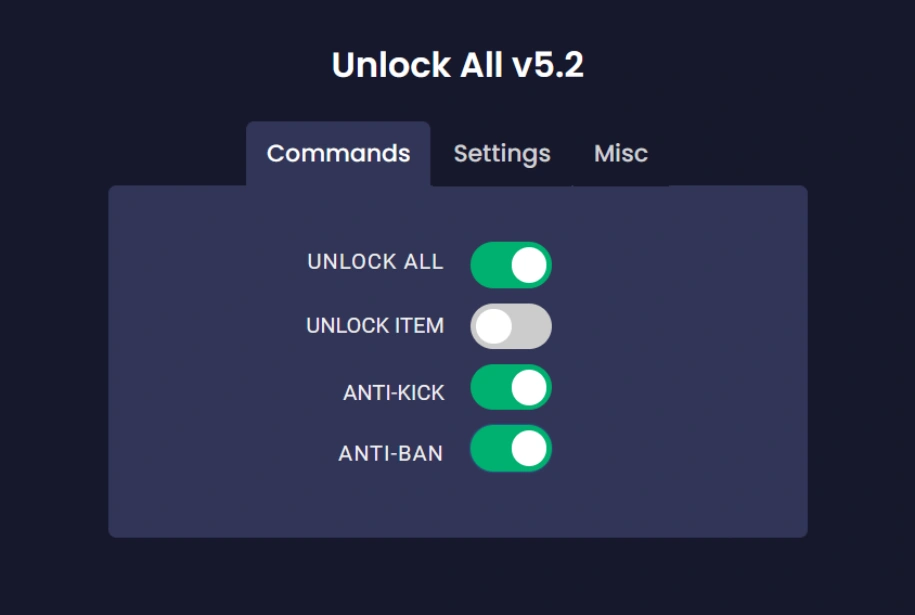 unlock all script gui